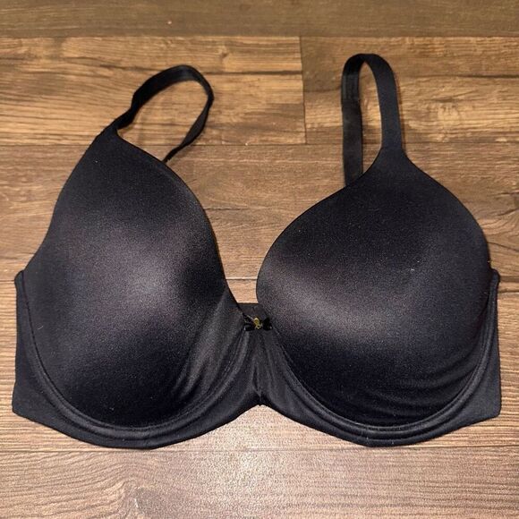 Soma satiny black 32DDD embraceable full coverage Bra - Picture 1 of 3